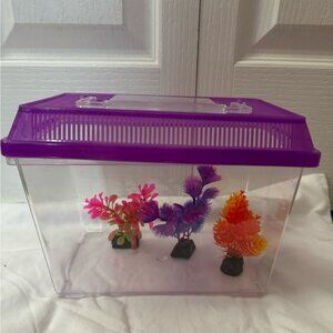 🌺 Travel Fish Tank with Aquarium Accessories